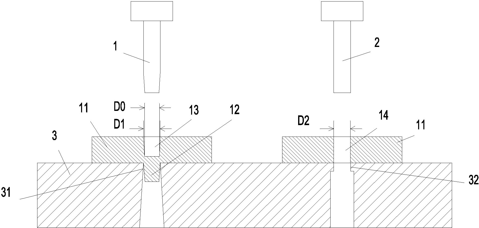 cn207508082u_一种金属厚料冲切小孔锻压模具有效