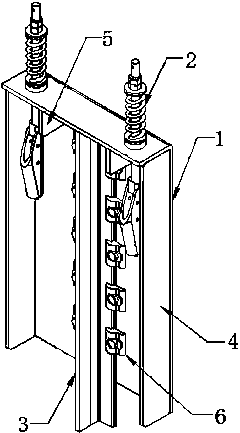 一种无机房别墅电梯绳头安装座