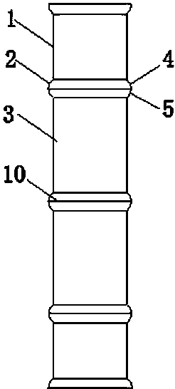 一种建筑工程专用混凝土空心竹节桩