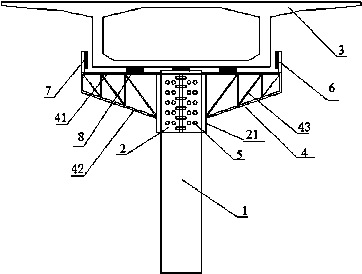 cn207646598u_一种用于独柱墩抗倾覆防落梁加固装置有效