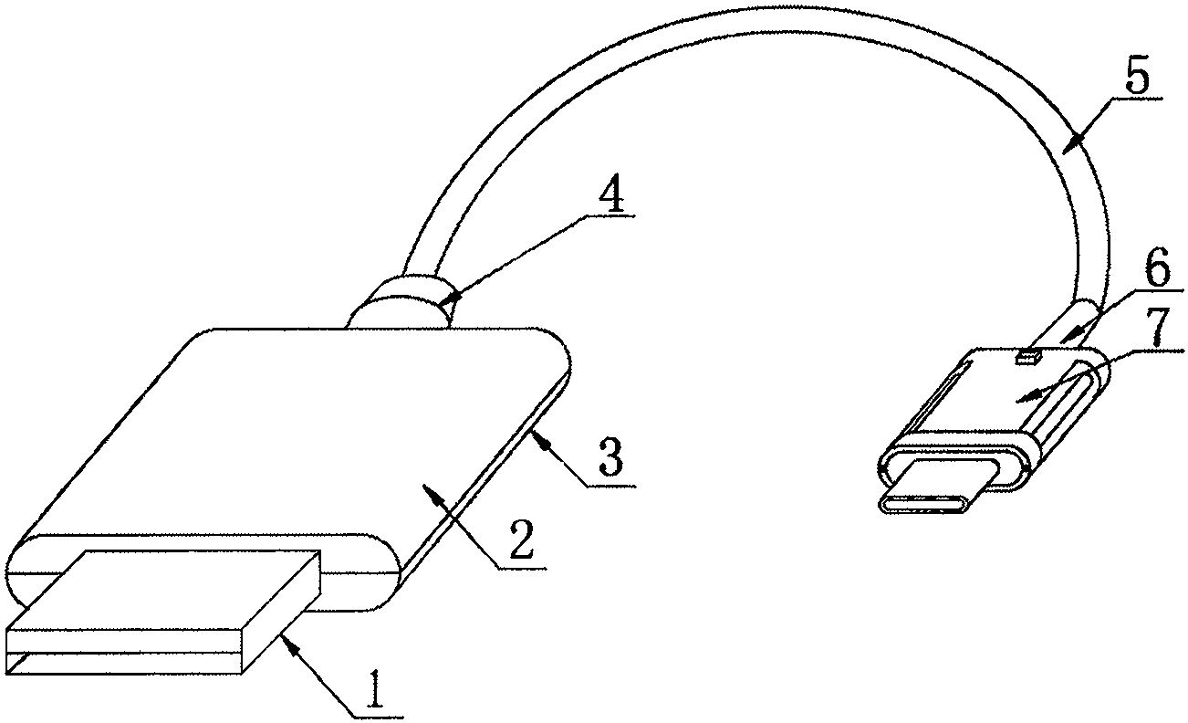 cn207651751u_一种usb type-c数据线有效