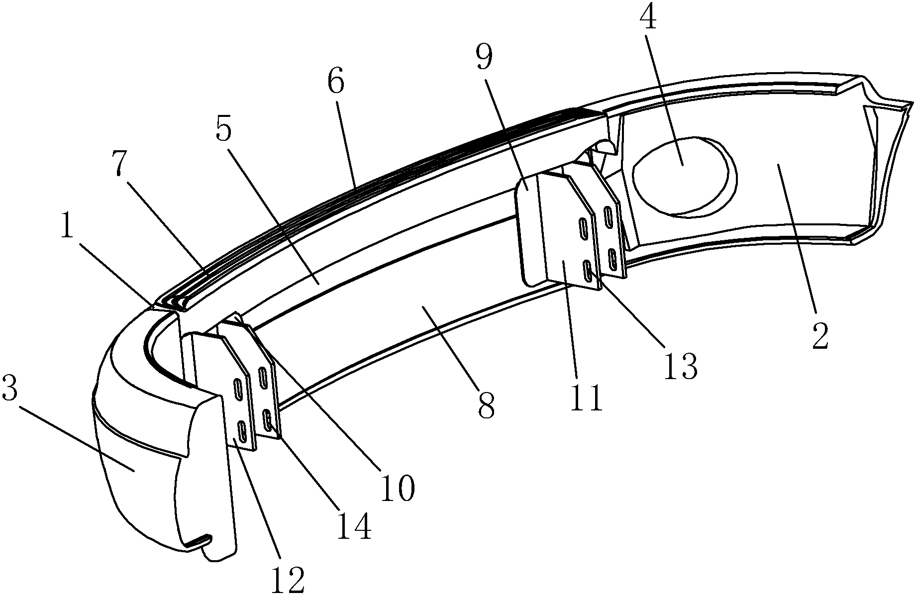 cn207683475u_一种汽车保险杠失效