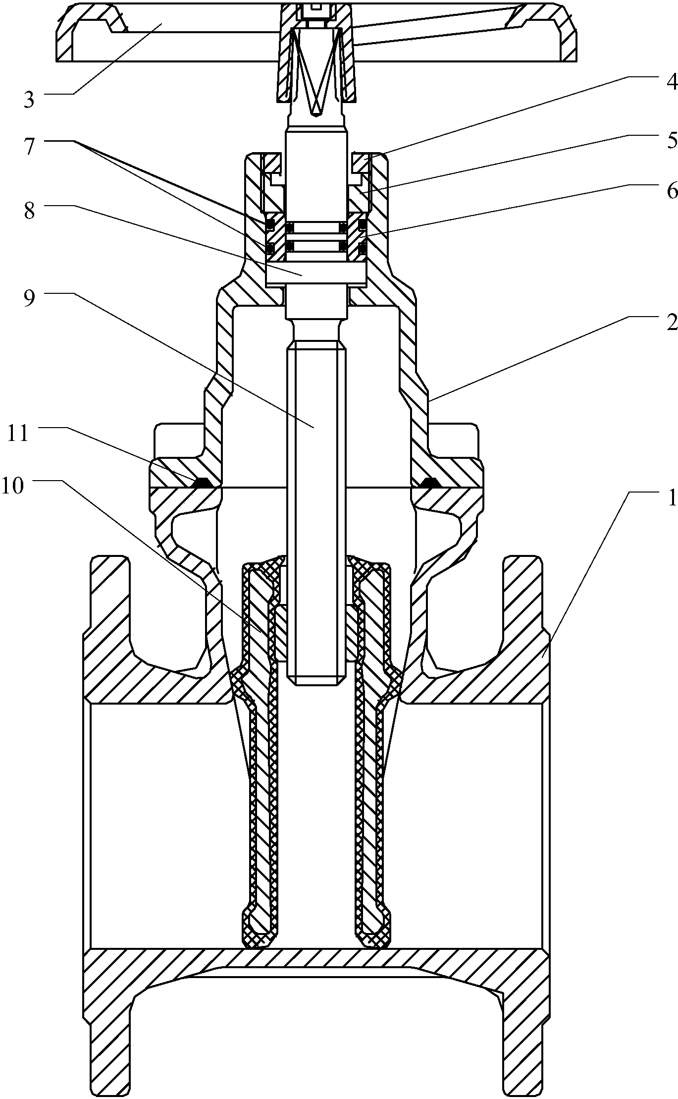 cn207701811u_新型耐腐蚀闸阀有效