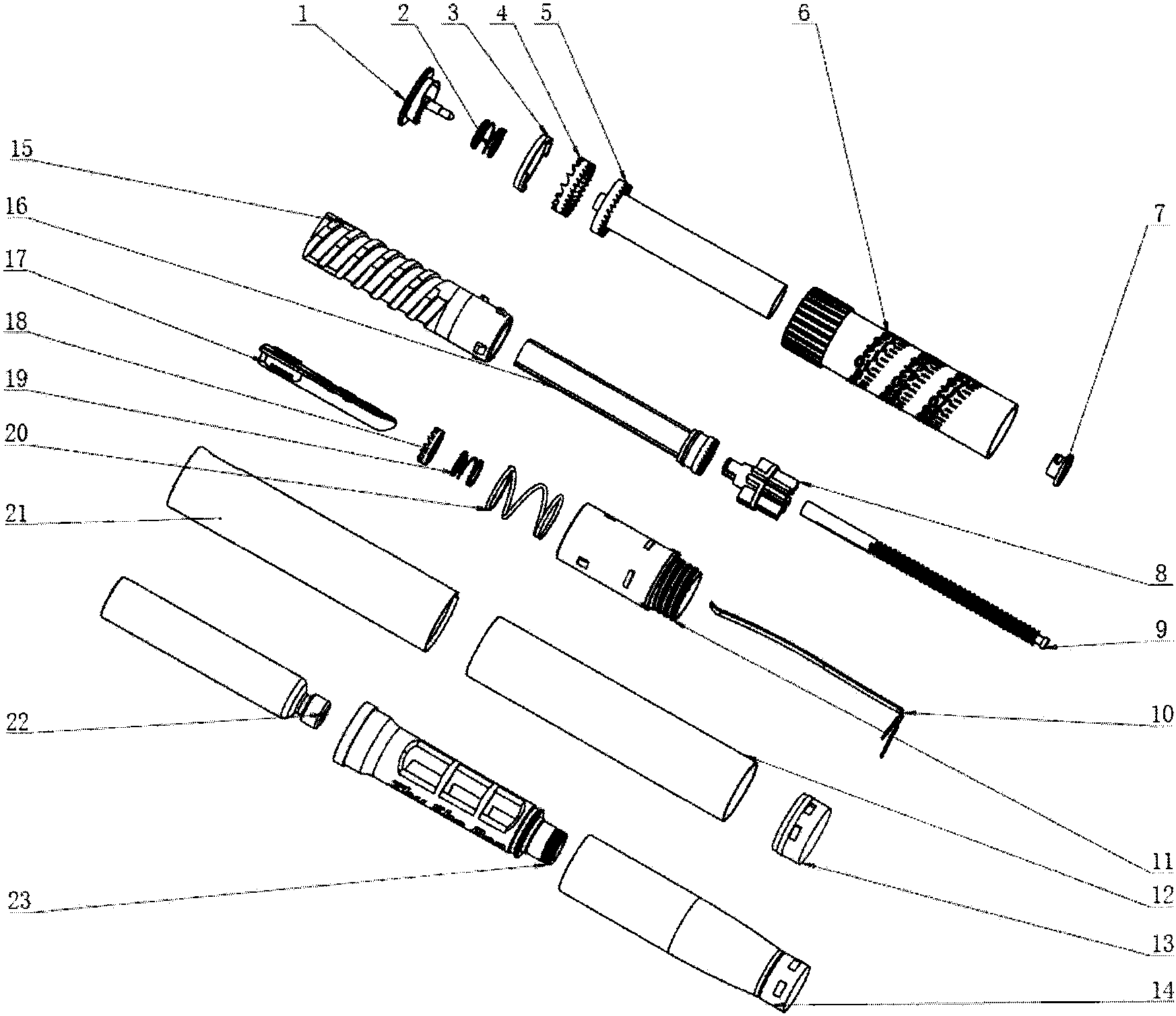 cn207708284u_一种可重复使用的笔式注射器有效
