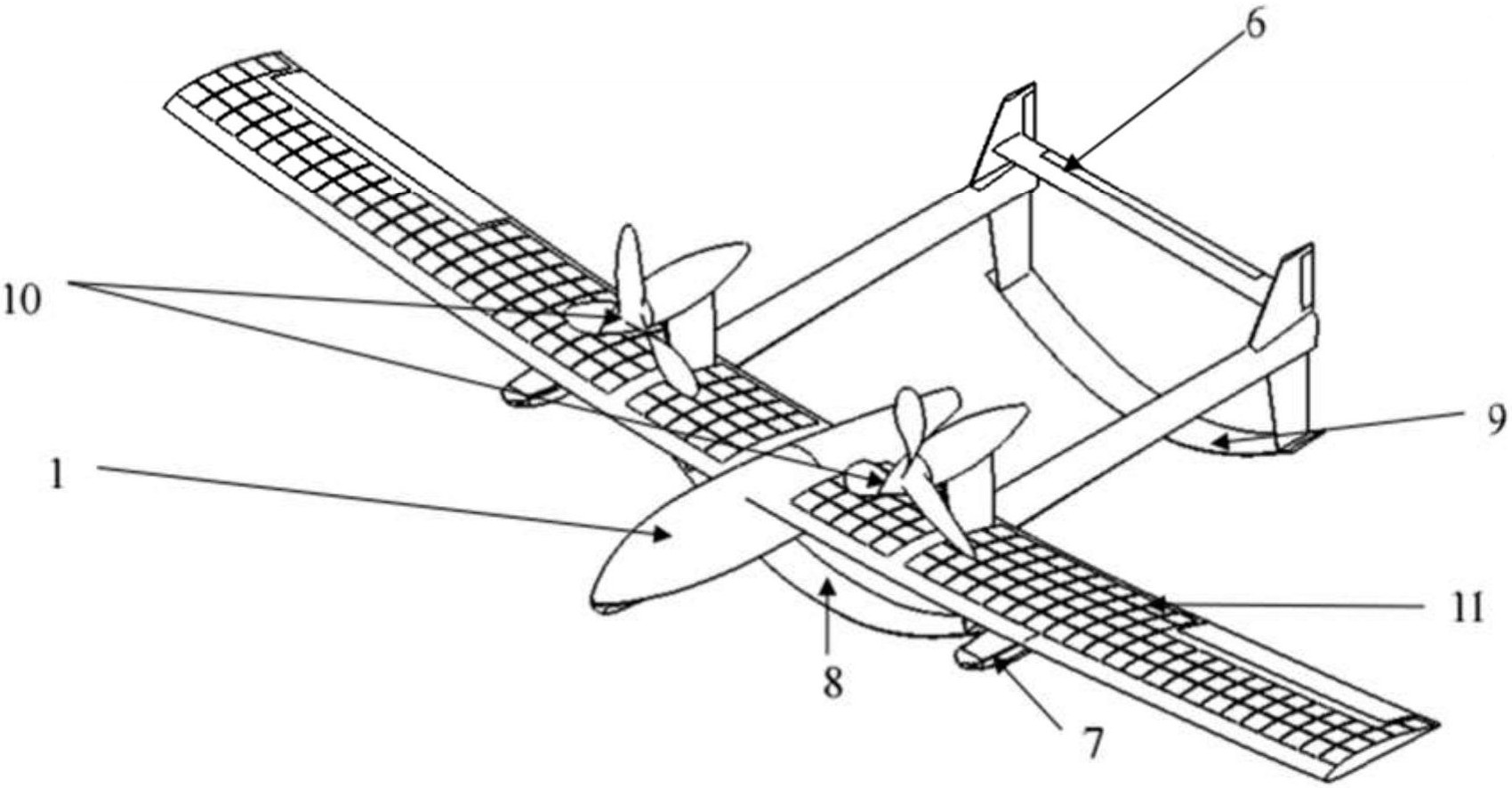 一种海空两用太阳能无人机