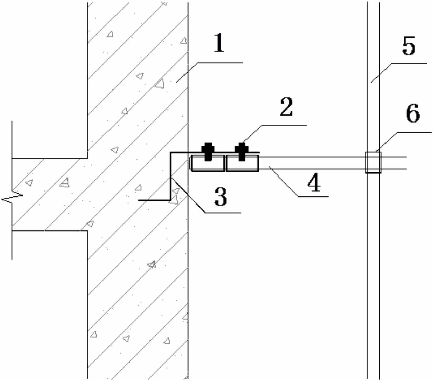 建筑施工脚手架用扁铁式刚性连墙件