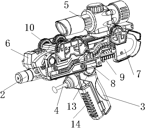 cn207741634u_一种新型变形玩具水枪有效