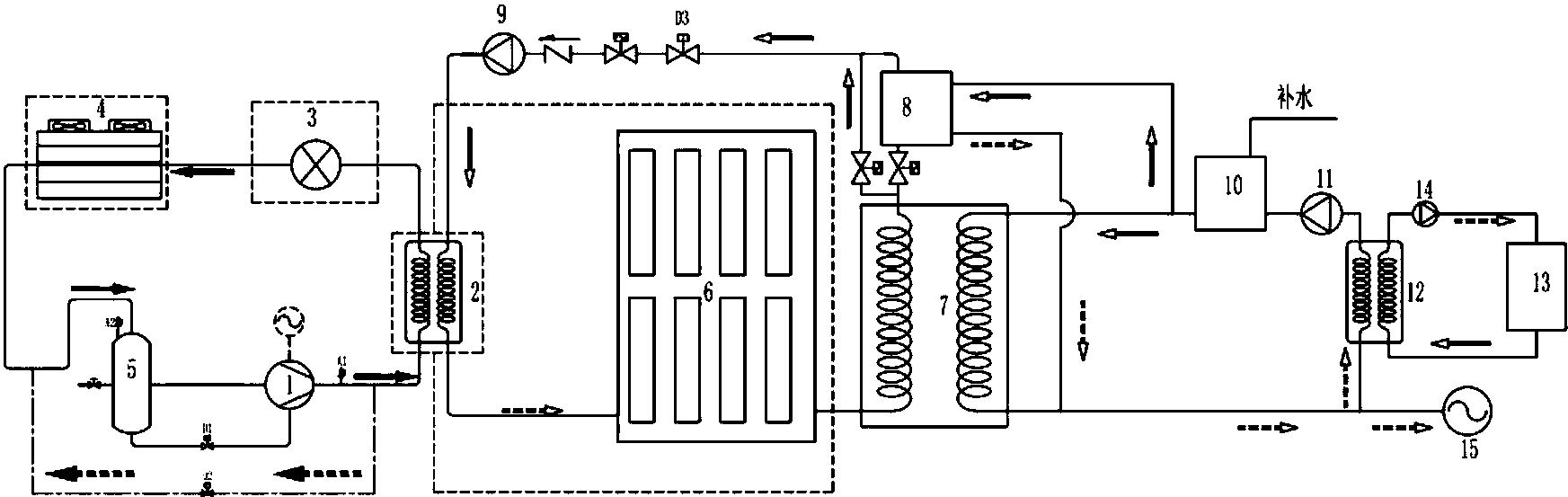 cn207778395u_一种co2空气源热泵辅助太阳能系统的热电装置有效