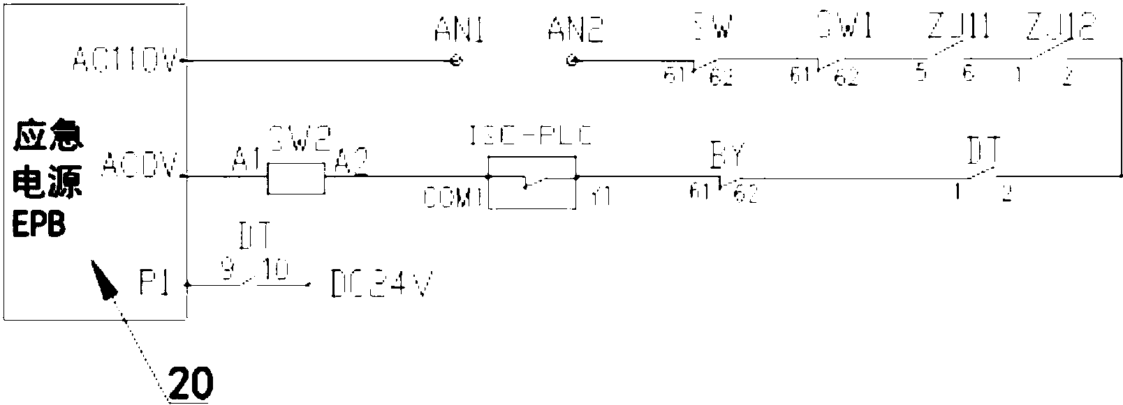 自主脱困电梯系统门锁回路