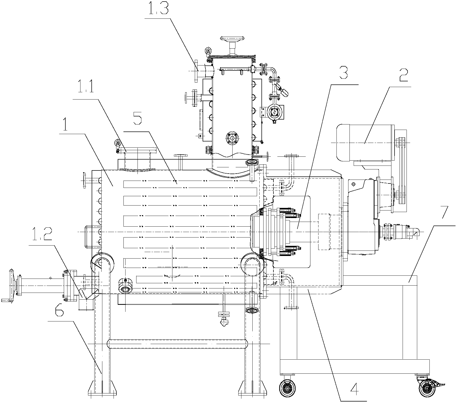 cn207975911u_耙式真空干燥机有效