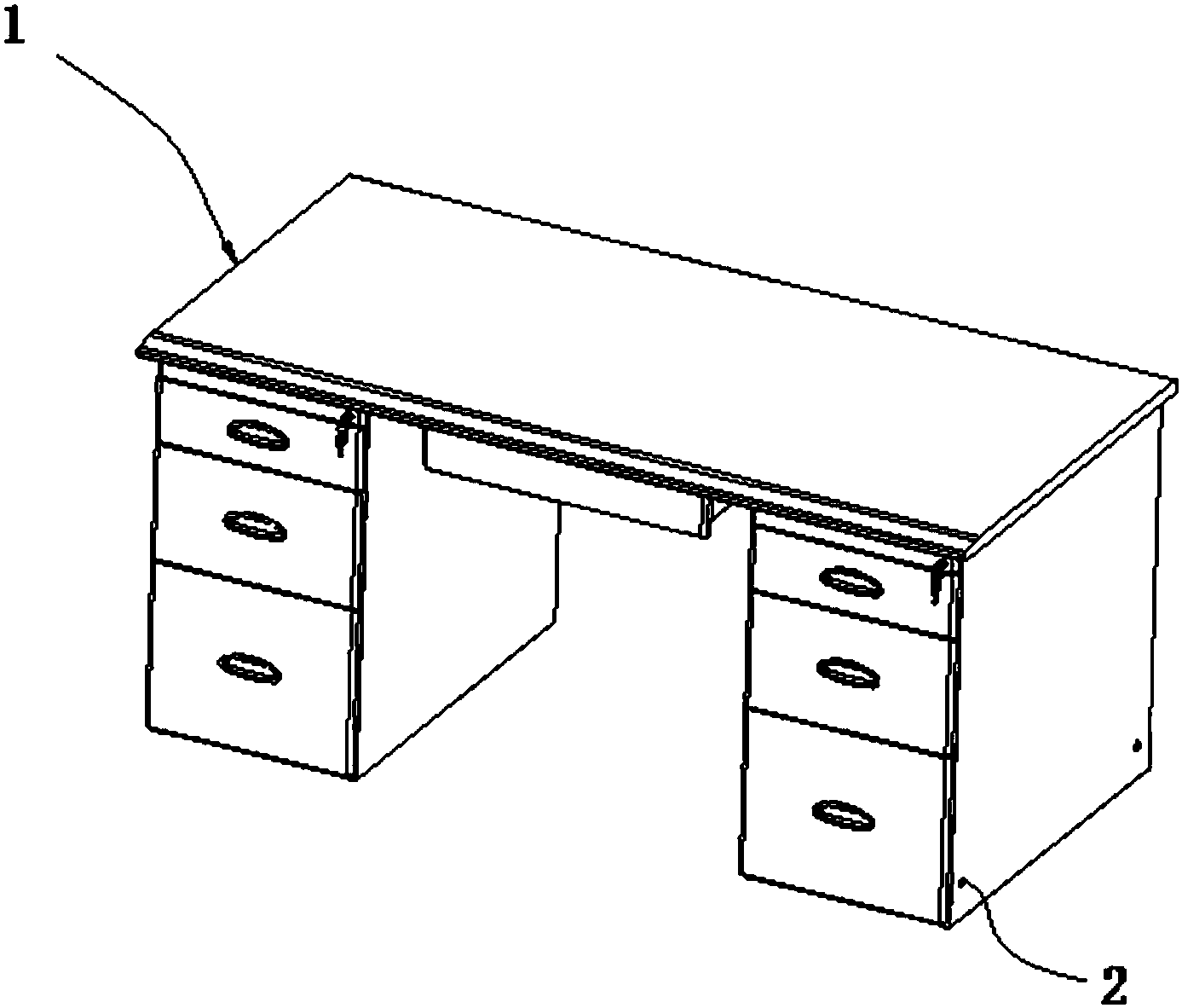 平衡性改进型多功能办公桌