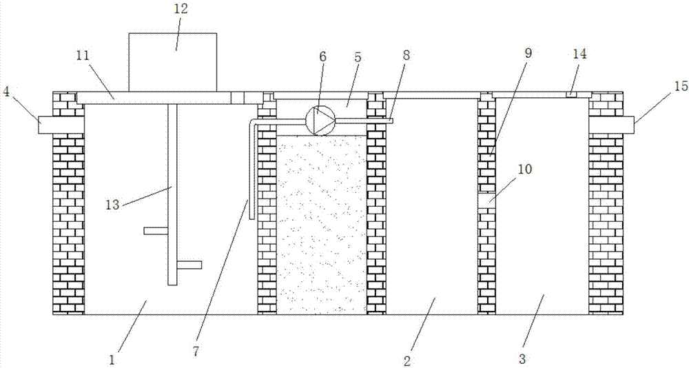 cn208038276u_一种用于农户生活污水处理的小型化粪池有效