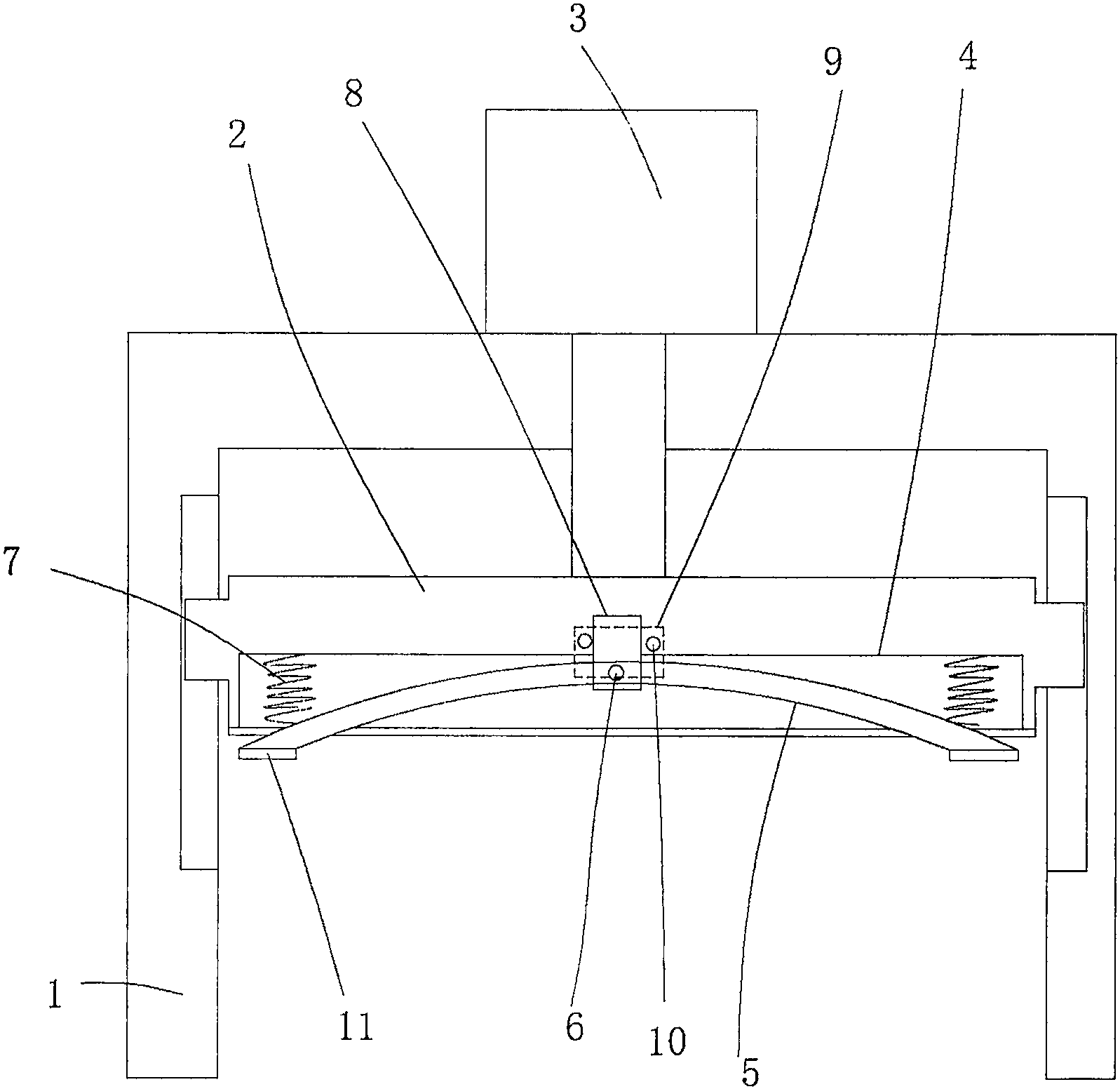 cn208147018u_翘杆型卷取张力结构失效