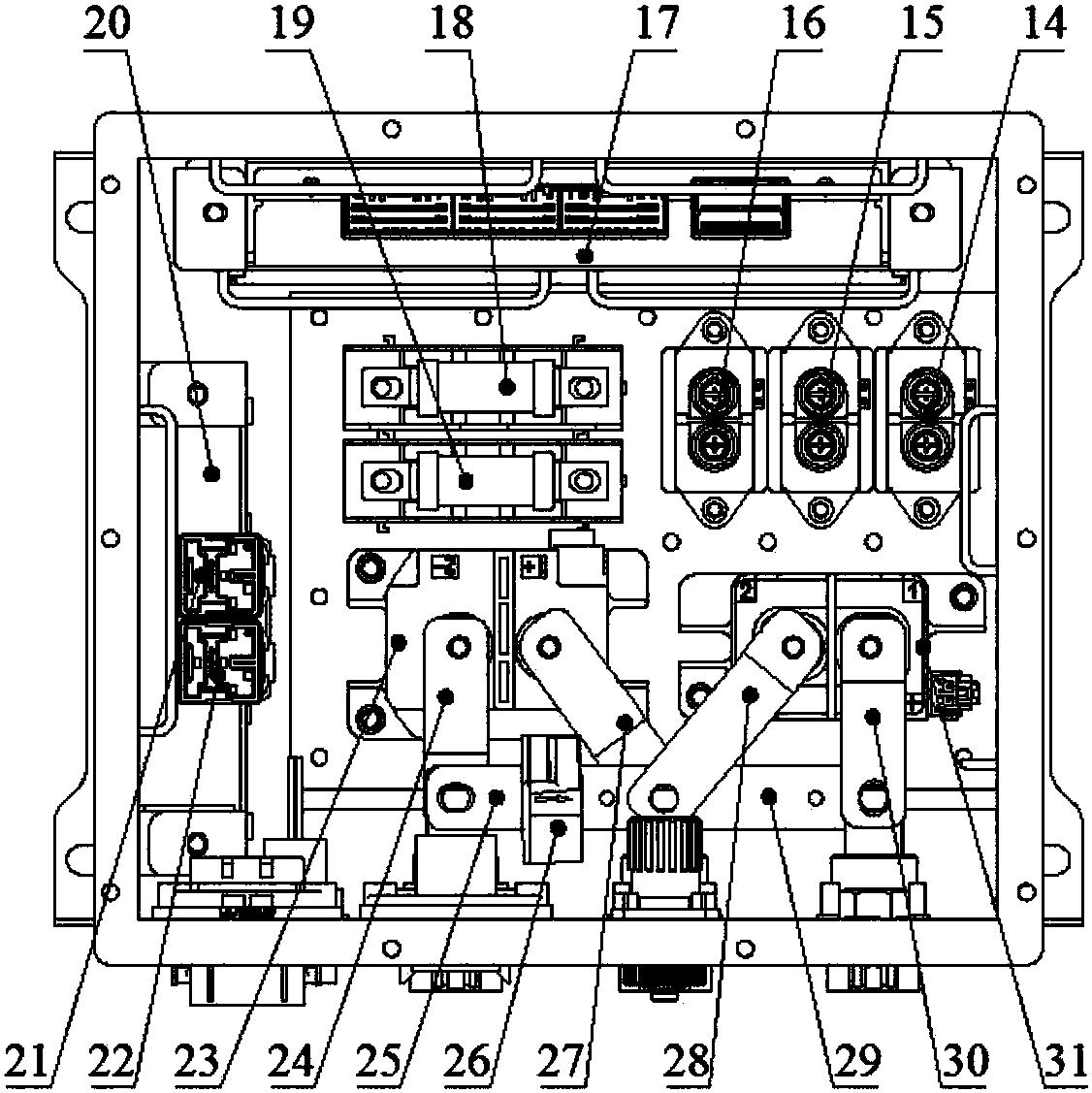 cn208216650u_一种纯电动汽车高压配电箱有效
