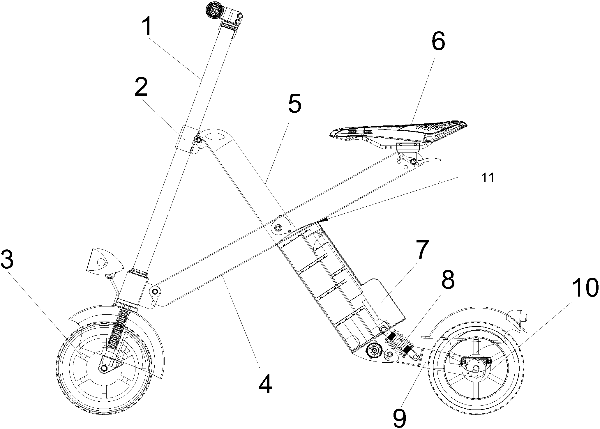 cn208216903u_折叠电动车装配体有效