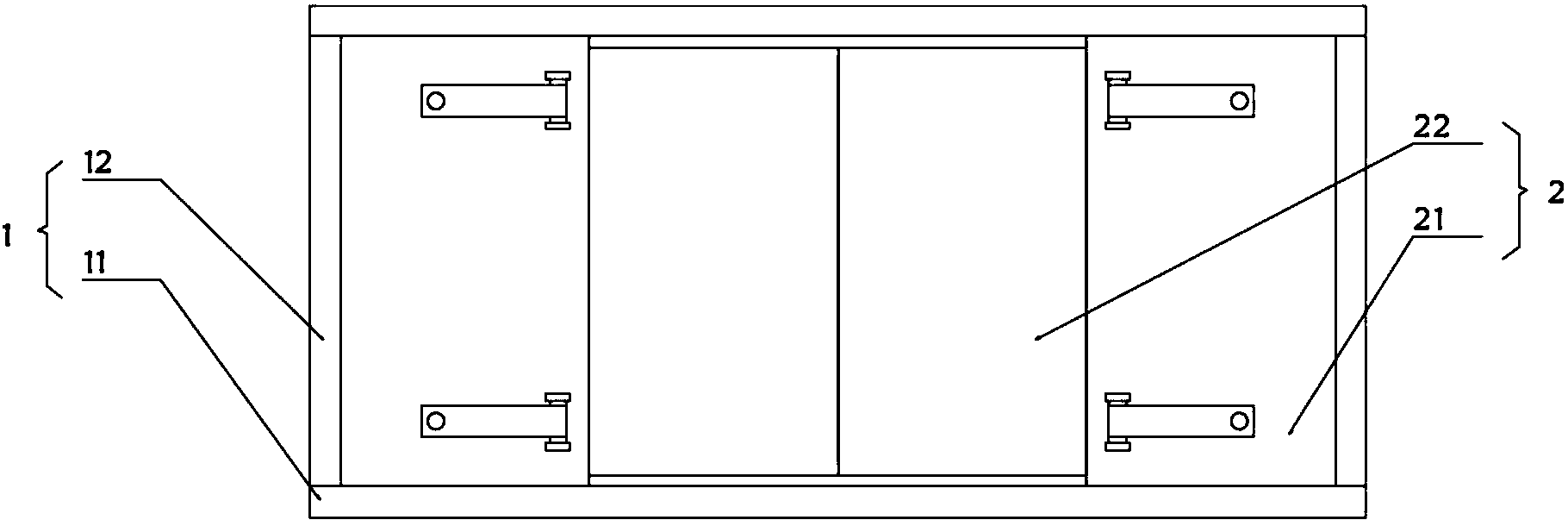 cn208220549u_一种人防工程临空墙防护密闭封堵框有效