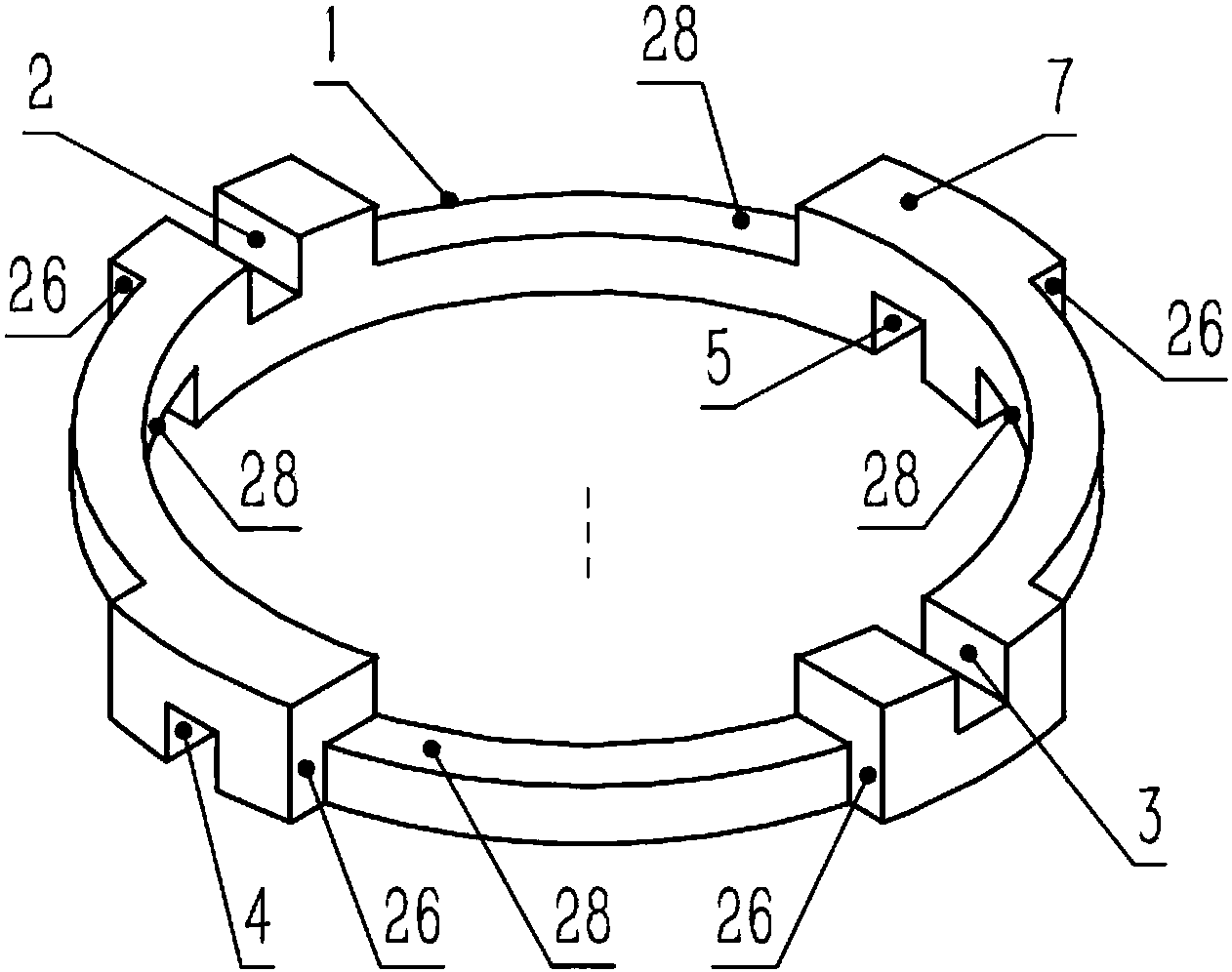 cn208221092u_一种轻量化十字滑环及涡旋压缩机有效
