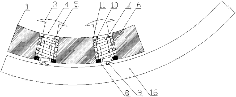 cn208246781u_用于水轮机导轴承轴瓦的刮瓦标记工装有效