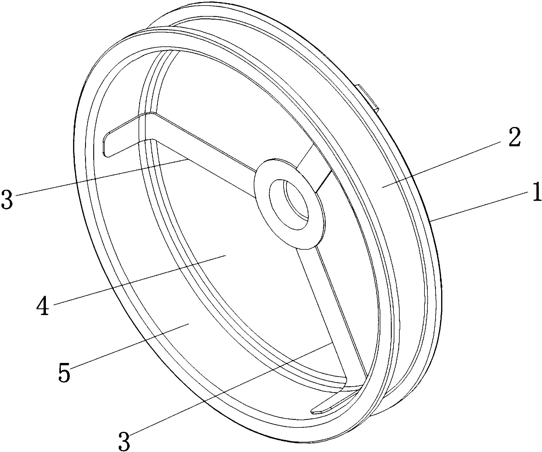 cn208324755u_一种电动车的空心轮毂结构有效