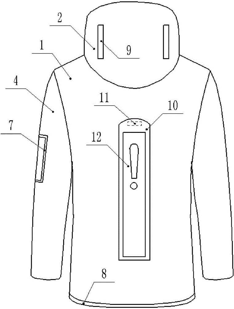 cn208370981u_一种具有反光警示带的夜跑暴汗上衣有效