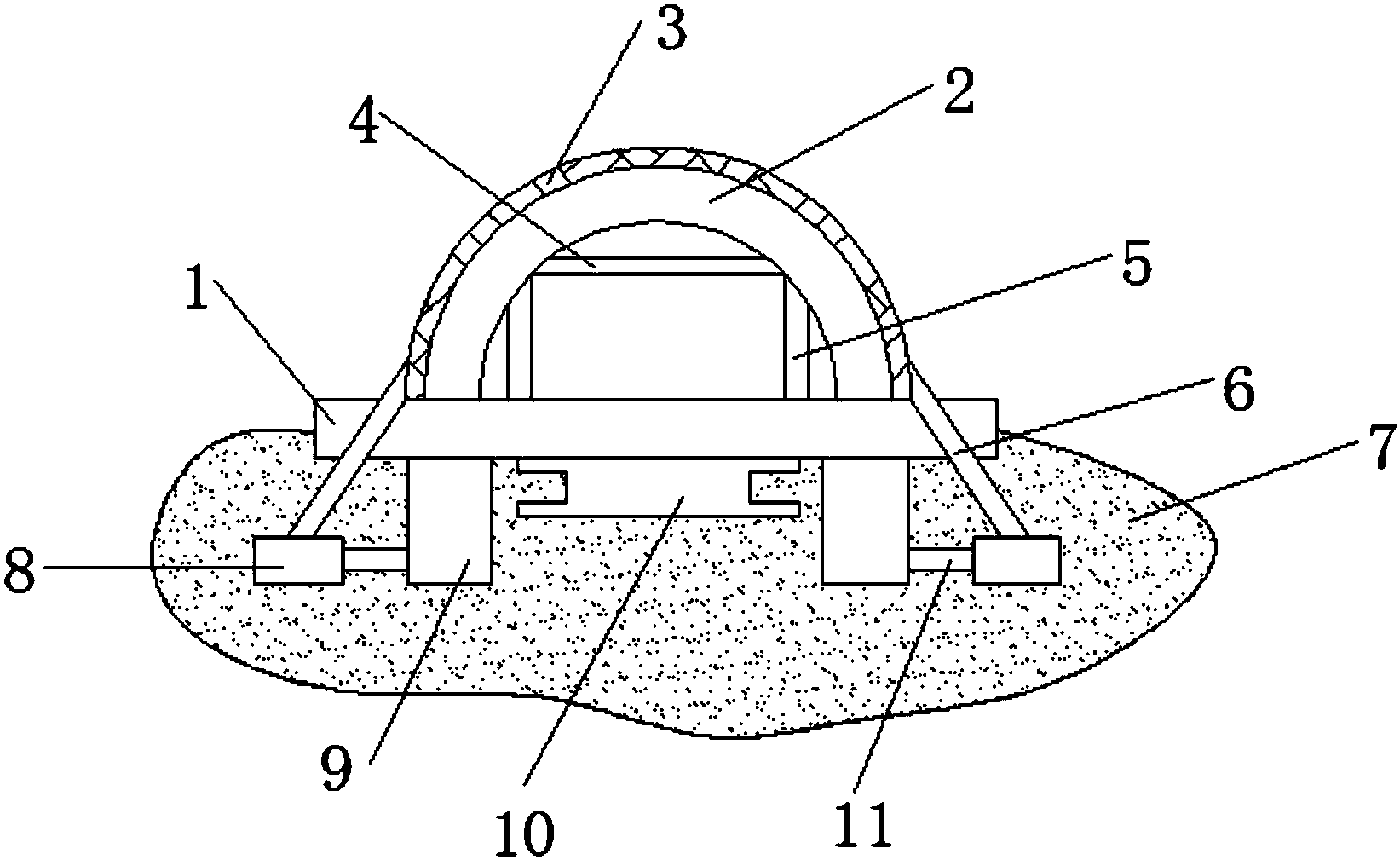 cn208395859u_一种新型沉管式海底隧道有效