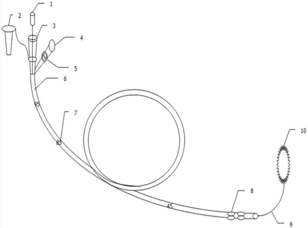 cn208405692u_一种泥鳅样可游离型空肠营养管有效