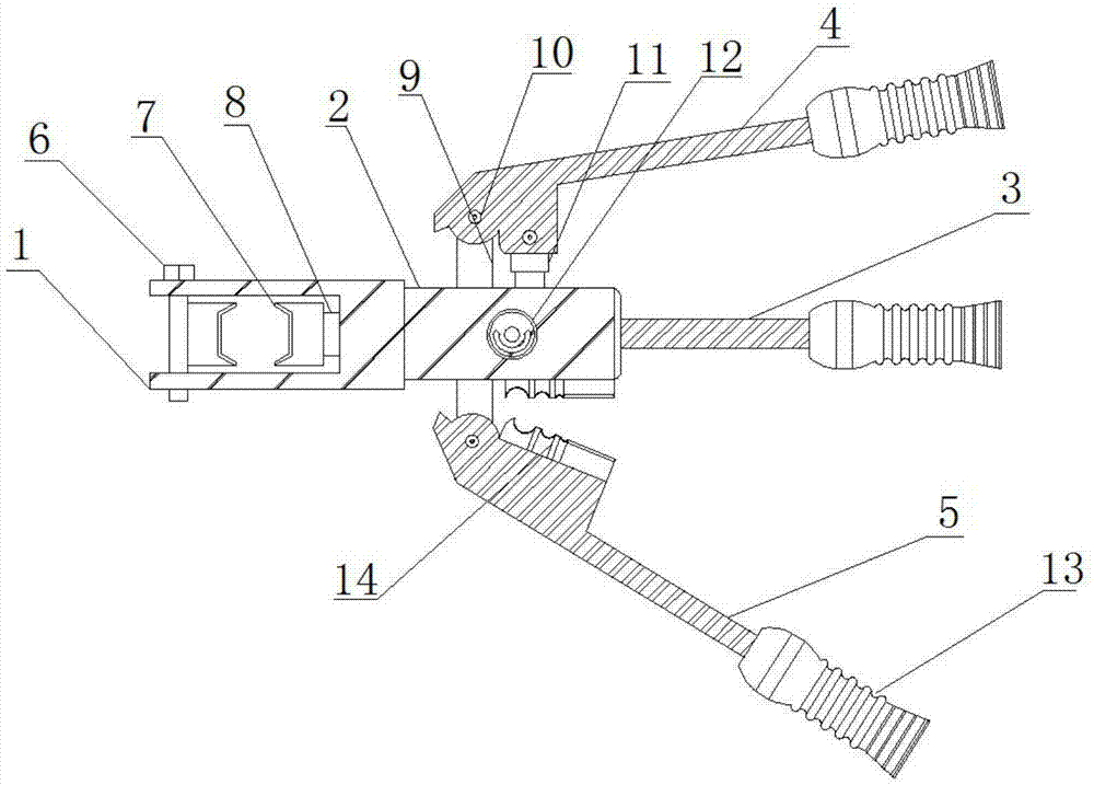 cn208423412u_一种多功能手动液压压线钳有效