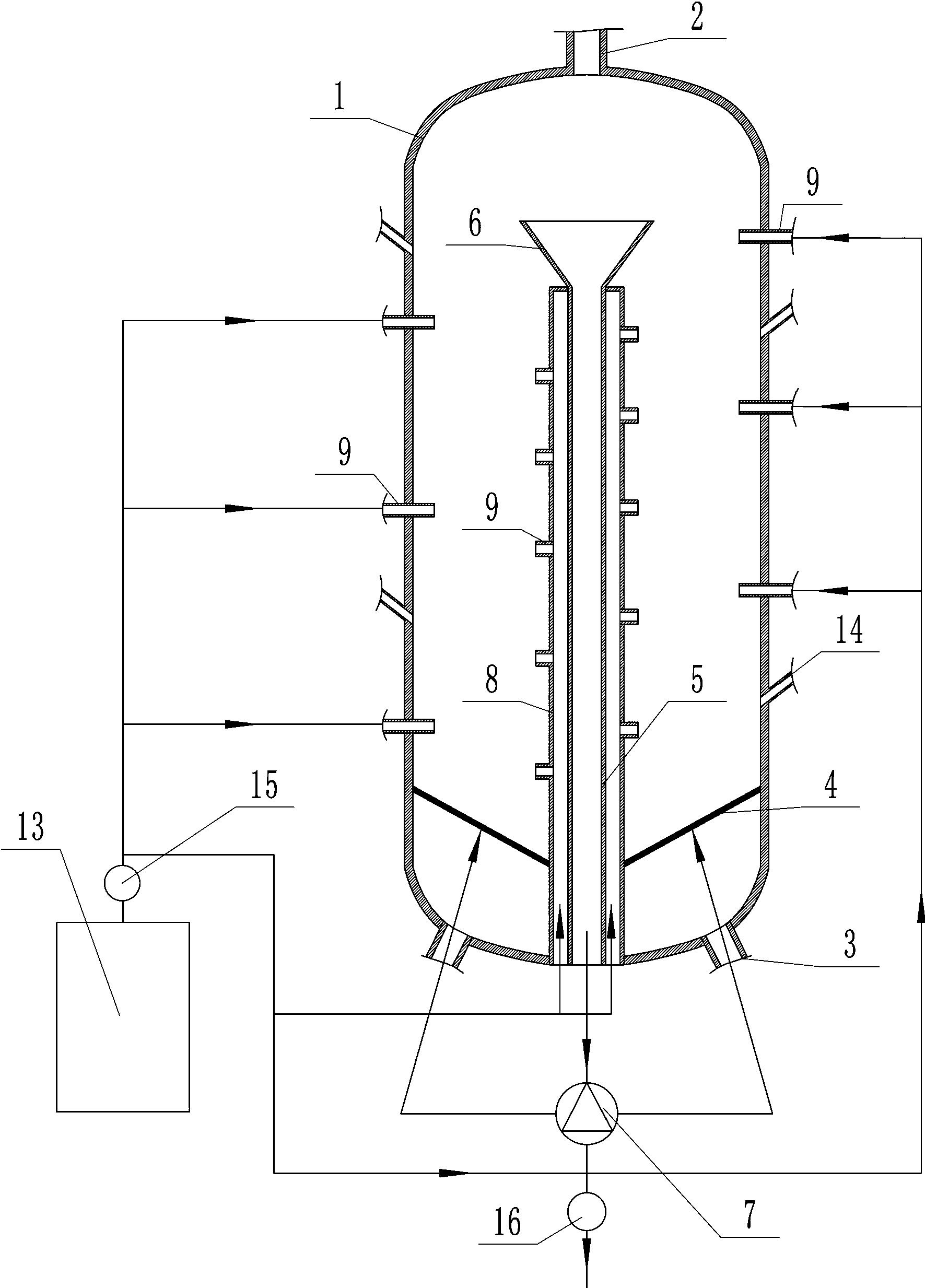 cn208436814u_一种浆态床加氢反应器有效