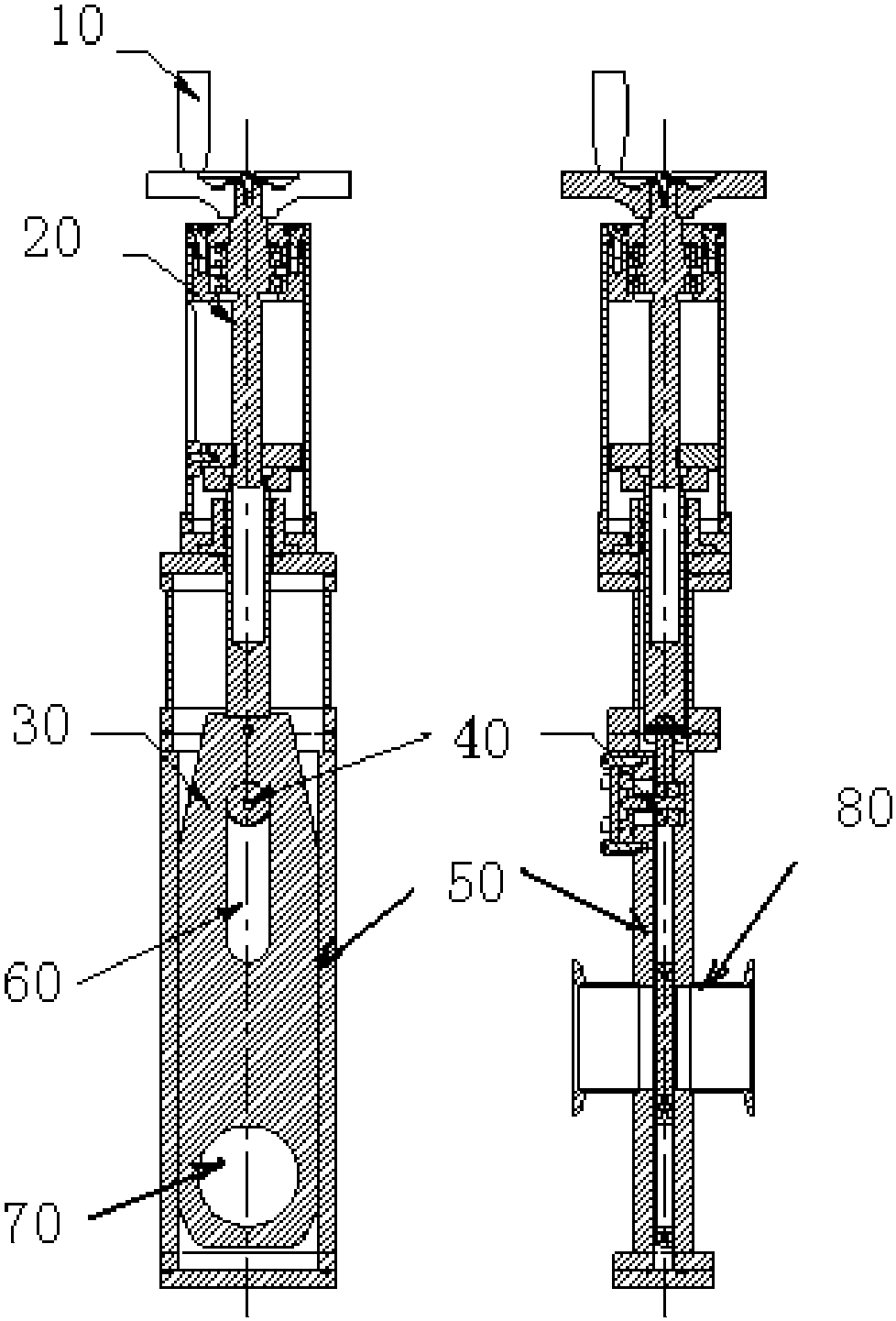 cn208519206u_一种小型双密封插板阀有效