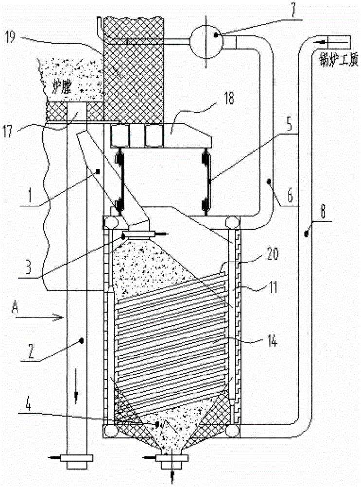 cn209068501u_一种用于流化床锅炉定期排渣的静态冷渣装置有效