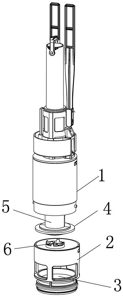 cn209194653u_一种具有防止溢流管溅水的冲水箱排水阀有效