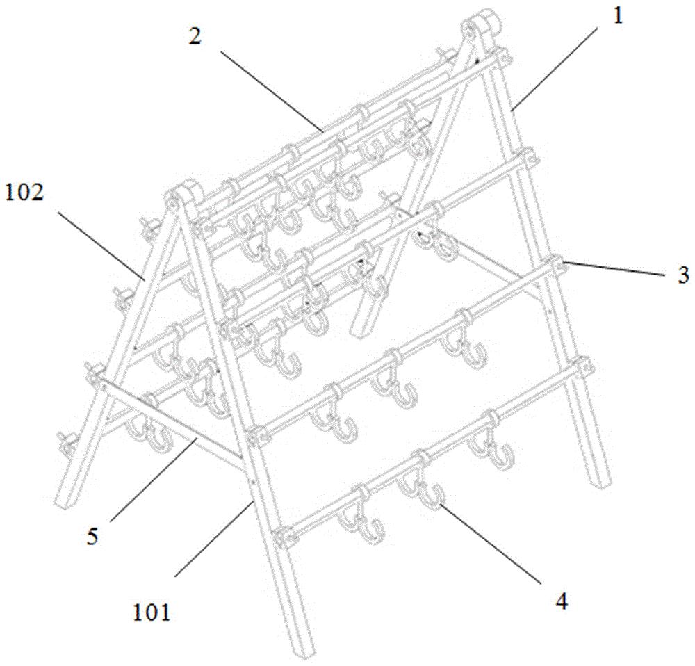 cn209239989u_一种吊索具存放架有效