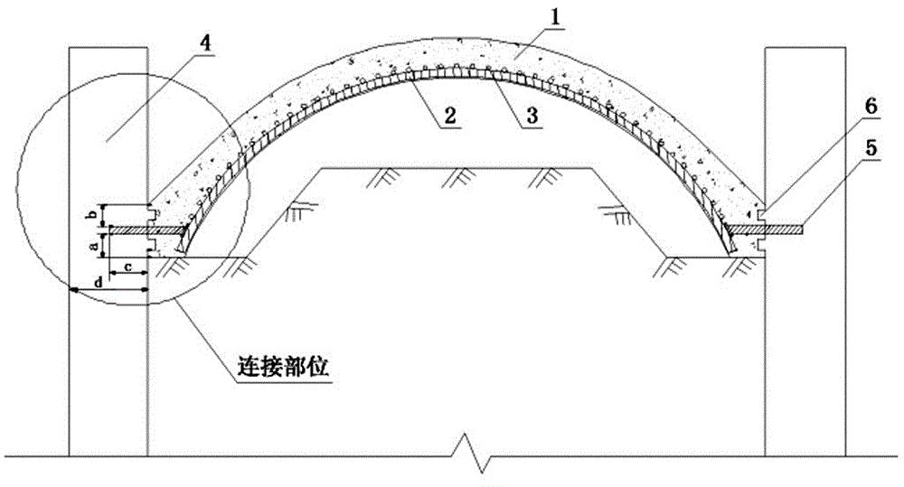 一种隧道洞口锚固桩与管棚导向墙连接结构