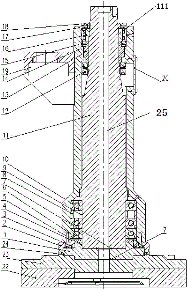 cn209380522u_立式端面磨床砂轮主轴有效