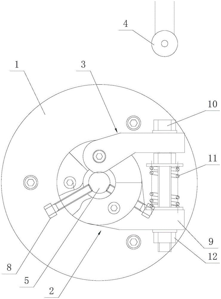 cn209551474u_一种外圆磨床自动夹具有效