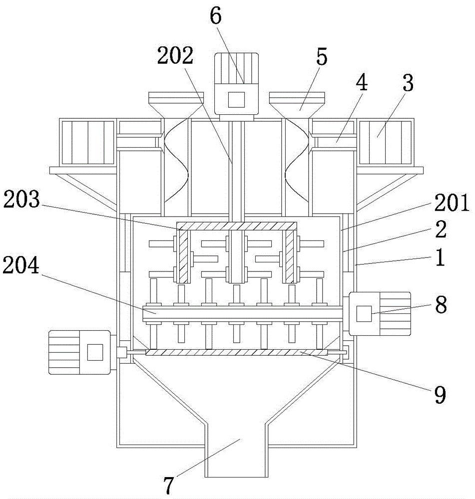 cn209649120u_一种混凝土加工用具有破拱结构的搅拌装置有效