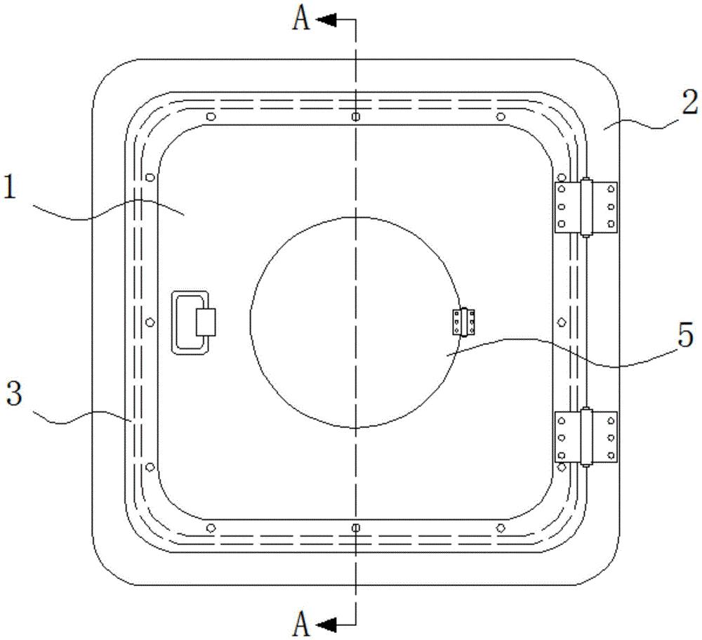 cn209776735u_船用埋入式水密舱口盖结构有效