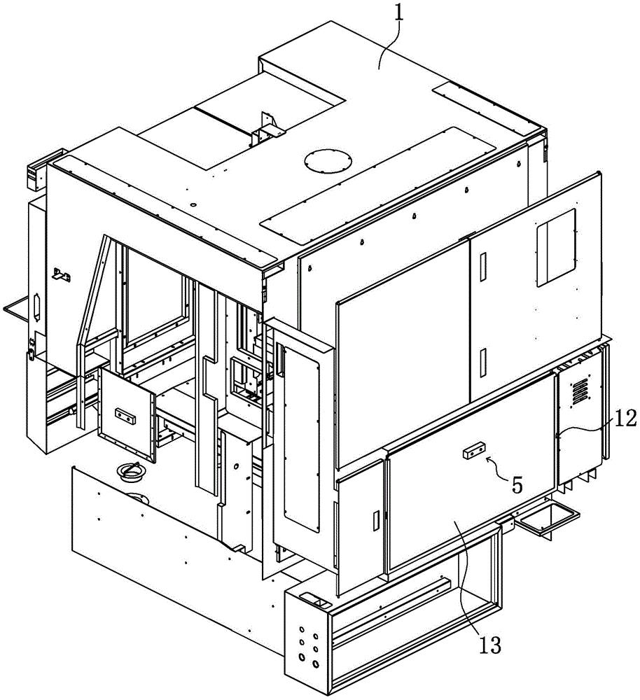 一种方便拆卸的加工中心钣金外壳