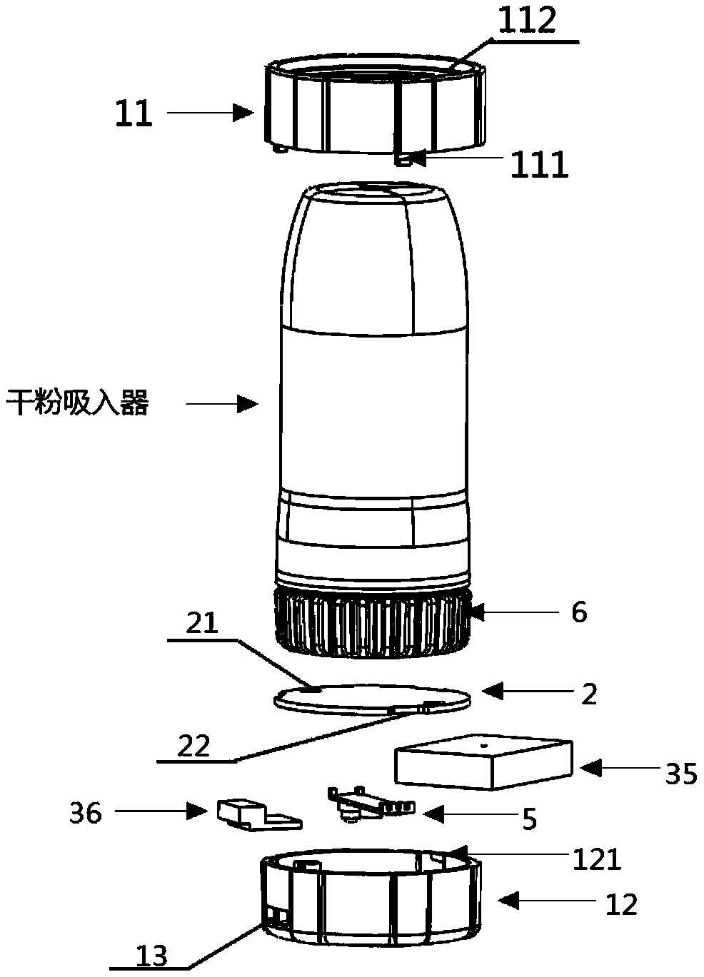 一种基于音频的干粉吸入器流速侦测装置