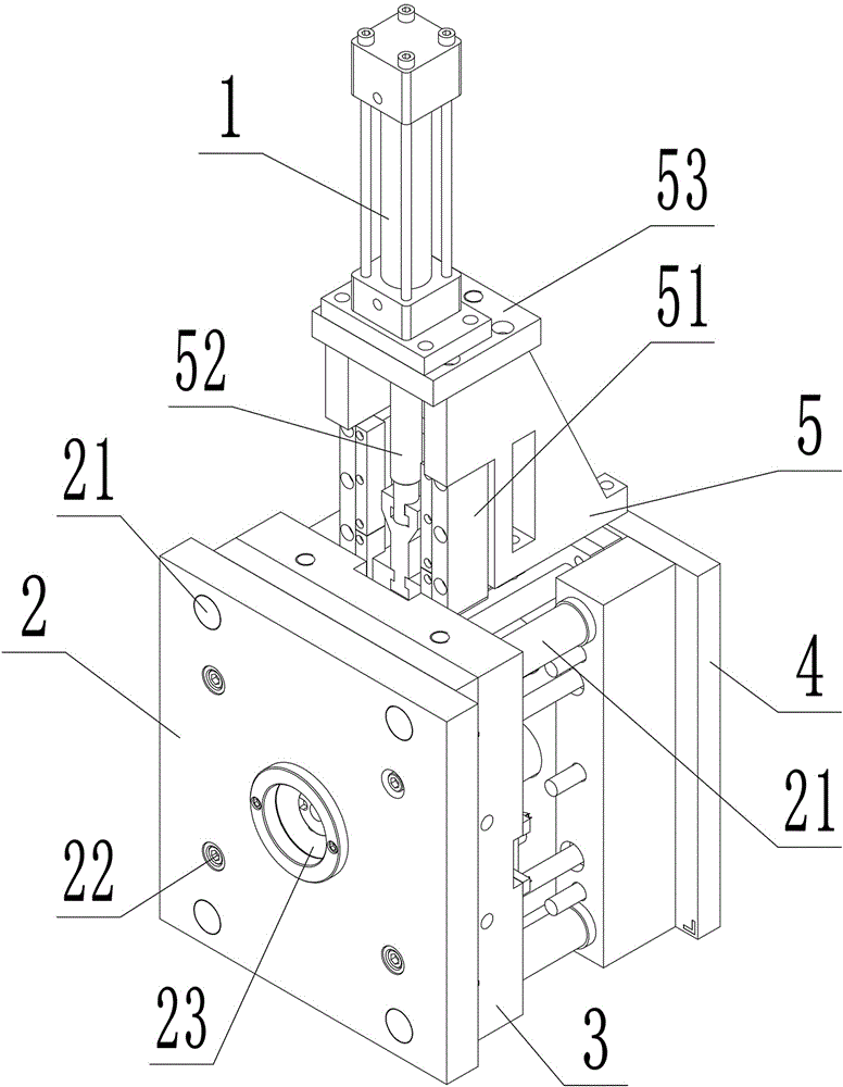 cn210552775u_塑料模具用双层交叉滑块抽芯有效