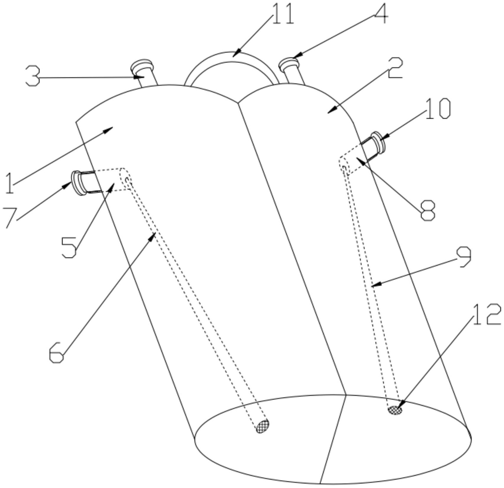 一种一次性透析液桶