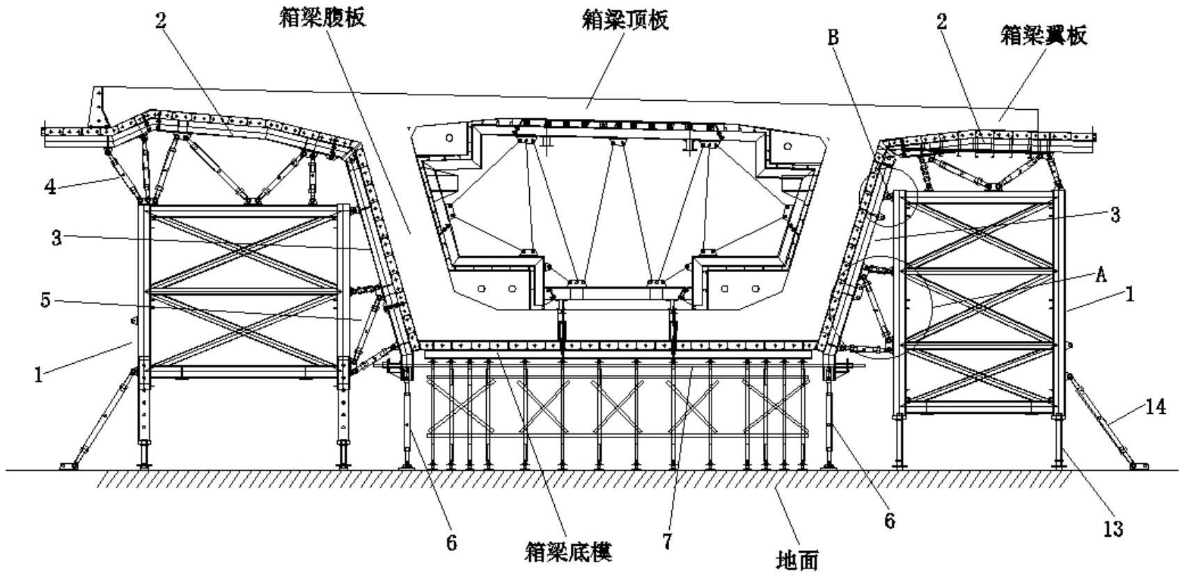 cn211389346u_一种大型箱梁的外侧模板结构有效