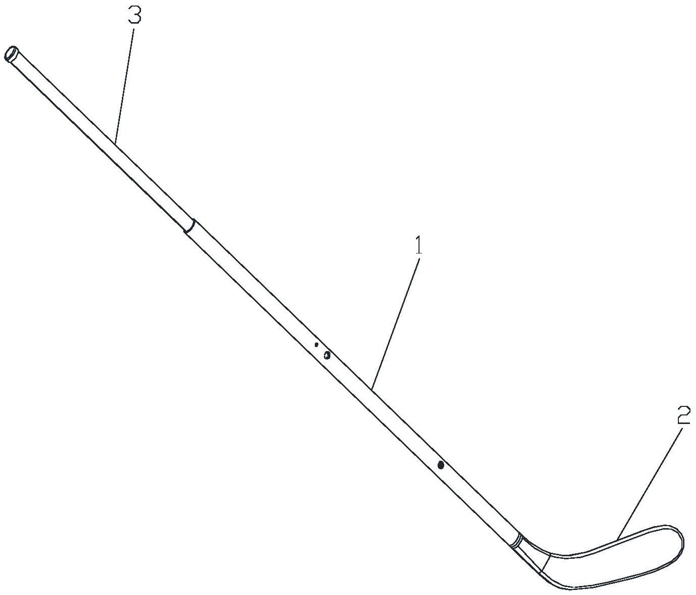 一种可调节长度的冰球杆