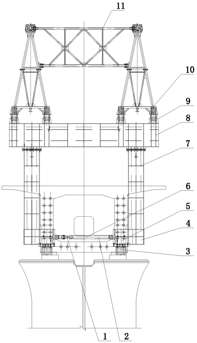cn211689940u_节段拼装架桥机前支腿结构