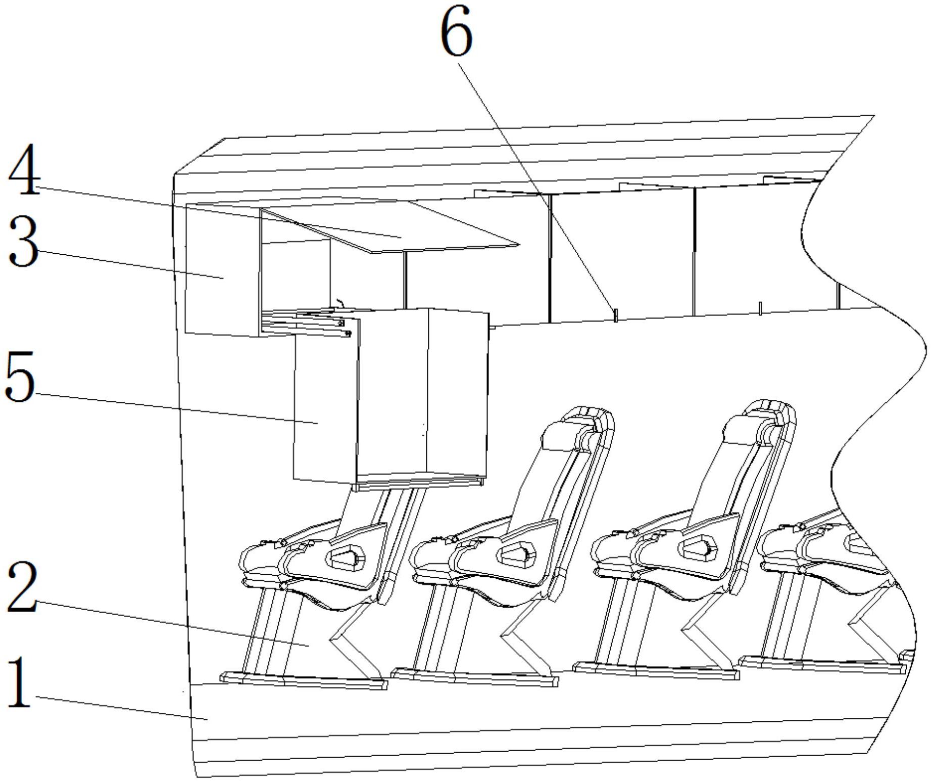 且公开了一种高铁行李架,包括车厢,车厢内腔的底部固定安装有座椅