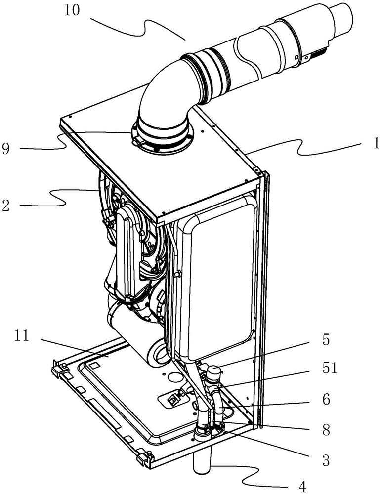 cn212253171u_一种带有冷凝水收集器的壁挂炉有效