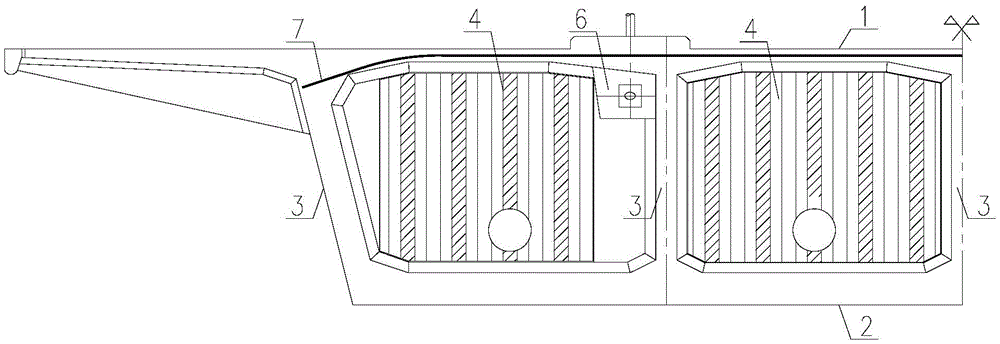 cn212270640u_一种采用波形钢板作为横隔板的斜拉桥组合箱梁有效
