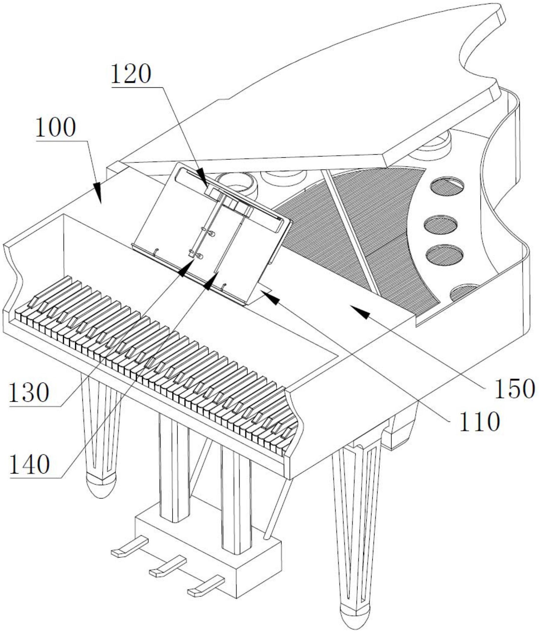cn213007209u_一种钢琴用乐谱自动翻页装置有效