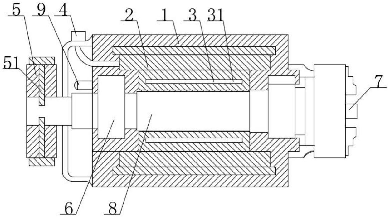 cn213163090u_一种数控机床的电主轴