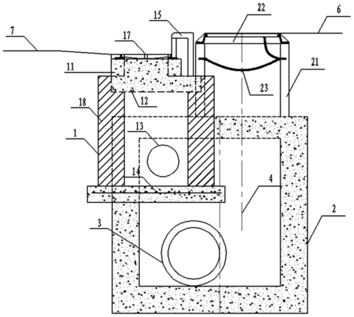 一种雨水口检查井合一的布置结构